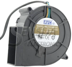 BA10033B12G 9733 Centrifugal Turbine Blower, 9.7cm 4-Pin High Power Fan, DC12V 4.5A Air Dryer Exhaust Grill Blower Replacement Fan for Industrial Air Dryer, Ventilation, Cooling Equipment BA10033B12G 9733 Centrifugal Turbine Blower, 9.7cm 4-Pin High Power Fan, DC12V 4.5A Air Dryer Exhaust Grill Blower Replacement Fan for Industrial Air Dryer, Ventilation, Cooling Equipment