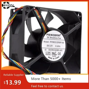 PV903212PSPF-0A 90x90x32mm DC12V 0.6A 4-Wire PWM Axial Cooling Fan, 83CFM High Airflow Replacement Fan for Server, Inverter Industrial Electronic Equipment Heat Dissipation PV903212PSPF-0A 90x90x32mm DC12V 0.6A 4-Wire PWM Axial Cooling Fan, 83CFM High Airflow Replacement Fan for Server, Inverter Industrial Electronic Equipment Heat Dissipation