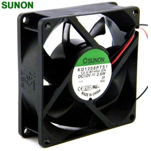 KD1208PTS1 8025 Axial Cooling Fan 80x80x25mm 8cm DC12V 2.6W 2-Wire 37CFM Brushless Fan Replacement for PC Case, Power Supply, Cabinet and Industrial Electronic Equipment Heat Dissipation KD1208PTS1 8025 Axial Cooling Fan 80x80x25mm 8cm DC12V 2.6W 2-Wire 37CFM Brushless Fan Replacement for PC Case, Power Supply, Cabinet and Industrial Electronic Equipment Heat Dissipation