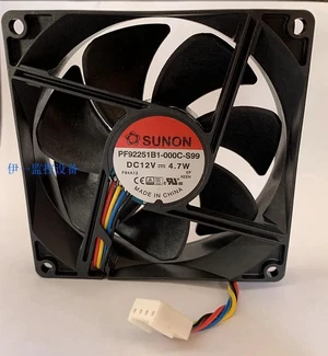 PF92251B1-000C-A99 9225 Axial Cooling Fan 92x92x25mm DC12V 4.7W Dual Ball Bearing 4-Pin PWM Brushless Fan Replacement for Server Chassis, Industrial Cabinet Heat Dissipation PF92251B1-000C-A99 9225 Axial Cooling Fan 92x92x25mm DC12V 4.7W Dual Ball Bearing 4-Pin PWM Brushless Fan Replacement for Server Chassis, Industrial Cabinet Heat Dissipation