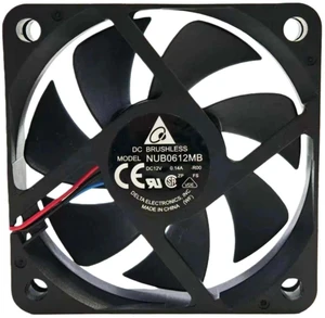 NUB0612MB 60mm Mini Axial Cooling Fan 6015 DC12V Ball Bearing 3600RPM 17.06CFM Silent Projector Heatsink Cooler Replacement Fan for Projector Compact Electronic Equipment Heat Dissipation Fan NUB0612MB 60mm Mini Axial Cooling Fan 6015 DC12V Ball Bearing 3600RPM 17.06CFM Silent Projector Heatsink Cooler Replacement Fan for Projector Compact Electronic Equipment Heat Dissipation Fan
