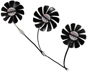 3 Pieces Set FDC10U12S9-C GPU Cooling Fan VGA Graphics Card Cooler Replacement Fan Compatible With XFX RX 5700 XT Video Card Heat Dissipation Fan 3 Pieces Set FDC10U12S9-C GPU Cooling Fan VGA Graphics Card Cooler Replacement Fan Compatible With XFX RX 5700 XT Video Card Heat Dissipation Fan