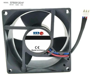 EFB0812EHF-R00 8025 8032 8cm DC12V Cooling Fan 0.42A 3-Wire 0.68A High Speed Axial Fan Replacement for Server Chassis Power Supply Industrial Equipment Heat Dissipation EFB0812EHF-R00 8025 8032 8cm DC12V Cooling Fan 0.42A 3-Wire 0.68A High Speed Axial Fan Replacement for Server Chassis Power Supply Industrial Equipment Heat Dissipation