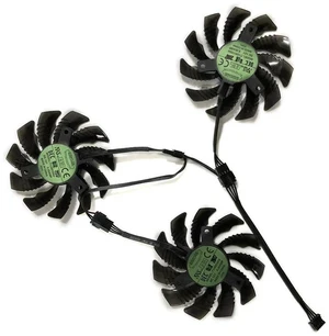 T128010SU GPU Graphics Card Cooling Fan 3-Piece Set VGA Cooler Replacement for Gigabyte GTX 1080 G1 Gaming, GTX1070 Ti G1 Gaming & GTX1060 ROCK Graphics Card Heat Dissipation Repair Part T128010SU GPU Graphics Card Cooling Fan 3-Piece Set VGA Cooler Replacement for Gigabyte GTX 1080 G1 Gaming, GTX1070 Ti G1 Gaming & GTX1060 ROCK Graphics Card Heat Dissipation Repair Part