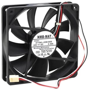 4710KL-05W-B50 12025 120x120x25mm 24V DC 0.38A 2-Wire Stop Alarm Axial Cooling Fan, 12CM Inverter Frequency Converter Replacement Fan, Double Ball Bearing High Airflow Fan 4710KL-05W-B50 12025 120x120x25mm 24V DC 0.38A 2-Wire Stop Alarm Axial Cooling Fan, 12CM Inverter Frequency Converter Replacement Fan, Double Ball Bearing High Airflow Fan