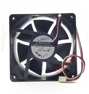 AD1212UB-F53 Replacement Cooling Fan 12038 120x120x38mm DC12V 0.70A 3-Wire 12CM Axial Fan, High Speed Industrial Fan for Server, Power Supply Cabinet Cooling AD1212UB-F53 Replacement Cooling Fan 12038 120x120x38mm DC12V 0.70A 3-Wire 12CM Axial Fan, High Speed Industrial Fan for Server, Power Supply Cabinet Cooling