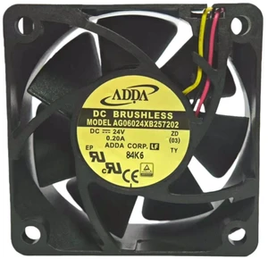 AG06024XB257202 6025 Industrial Cooling Fan 60x60x25mm DC24V, 3-Wire Fan with Alarm & Fault Detection Function, Axial Replacement Fan for Industrial Equipment Heat Dissipation AG06024XB257202 6025 Industrial Cooling Fan 60x60x25mm DC24V, 3-Wire Fan with Alarm & Fault Detection Function, Axial Replacement Fan for Industrial Equipment Heat Dissipation