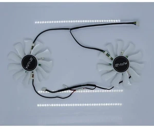 T129215SU White VGA Graphics Card Cooling Fan, 2 Fans Per Set, Replacement GPU Cooler Fan for KFA2 GTX 1080Ti EX and GTX 1080Ti EX OC 11GB Video Cards, Internal GPU Heat Dissipation Replacement Fan T129215SU White VGA Graphics Card Cooling Fan, 2 Fans Per Set, Replacement GPU Cooler Fan for KFA2 GTX 1080Ti EX and GTX 1080Ti EX OC 11GB Video Cards, Internal GPU Heat Dissipation Replacement Fan