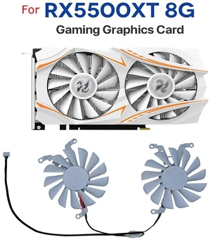 T129215SU GPU Graphics Card Cooling Fan 2 Units/Set, Replacement VGA Cooler Fan Compatible with RX 5500XT 8G Video Card, High Airflow GPU Fan for Gaming Graphics Card Heat Dissipation Repair Parts T129215SU GPU Graphics Card Cooling Fan 2 Units/Set, Replacement VGA Cooler Fan Compatible with RX 5500XT 8G Video Card, High Airflow GPU Fan for Gaming Graphics Card Heat Dissipation Repair Parts