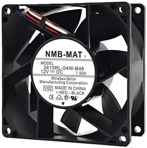 3615RL-04W-B46 Waterproof Axial Cooling Fan, 92mm x 38mm 9cm Fan, DC 12V 1.50A, Long-Life Brushless Motor, Replacement Fan for Inverter, Industrial Machinery and Outdoor Electronic Equipment 3615RL-04W-B46 Waterproof Axial Cooling Fan, 92mm x 38mm 9cm Fan, DC 12V 1.50A, Long-Life Brushless Motor, Replacement Fan for Inverter, Industrial Machinery and Outdoor Electronic Equipment