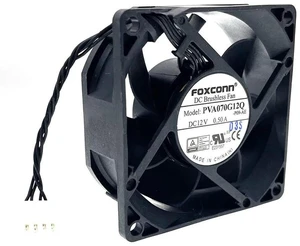 PVA070G12Q DC Brushless Cooling Fan 7025 70x70x25mm, 12V 0.50A 4-Wire PWM High Speed Case Fan, Replacement Cooler for Server, Chassis, Industrial Equipment, 2 Units/Set PVA070G12Q DC Brushless Cooling Fan 7025 70x70x25mm, 12V 0.50A 4-Wire PWM High Speed Case Fan, Replacement Cooler for Server, Chassis, Industrial Equipment, 2 Units/Set