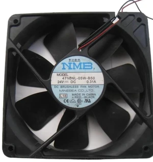 Replacement 12025 Cooling Fan 4710NL-05W-B20, 120x120x25mm 12cm DC 24V 0.31A / 0.20A 2 Wire Square Fan for Server, Inverter, Industrial Cabinet Heat Dissipation Replacement 12025 Cooling Fan 4710NL-05W-B20, 120x120x25mm 12cm DC 24V 0.31A / 0.20A 2 Wire Square Fan for Server, Inverter, Industrial Cabinet Heat Dissipation
