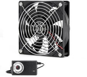 120mm 12cm High Speed High Airflow AC Cooling Fan, 110V / 220V Mining Rig Fan with Speed Controller, for BTC LTC Mining Workstation, GPU Bracket, Server Cabinet Heat Dissipation, 1 Fan Pack EU Version 120mm 12cm High Speed High Airflow AC Cooling Fan, 110V / 220V Mining Rig Fan with Speed Controller, for BTC LTC Mining Workstation, GPU Bracket, Server Cabinet Heat Dissipation, 1 Fan Pack EU Version