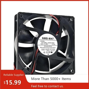 Replacement 4715KL-04W-B39 12038 Axial Cooling Fan, 120x120x38mm 120mm DC12V 0.72A 3 Wire Fan for CPU, Server Cabinet, Industrial Equipment Heat Dissipation Replacement 4715KL-04W-B39 12038 Axial Cooling Fan, 120x120x38mm 120mm DC12V 0.72A 3 Wire Fan for CPU, Server Cabinet, Industrial Equipment Heat Dissipation