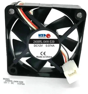 Replacement 2406RL-04W-S39 Axial Cooling Fan, 60x60x15mm 6CM DC12V 0.074A 6015 Fan, for Laptop, Small Electronic Equipment Heat Dissipation Replacement 2406RL-04W-S39 Axial Cooling Fan, 60x60x15mm 6CM DC12V 0.074A 6015 Fan, for Laptop, Small Electronic Equipment Heat Dissipation