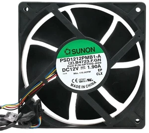 120x120x38mm 12038 Industrial Axial Cooling Fan PSD1212PMB1-A (2).B3010.F.GN, DC 12V 15.5W Brushless Replacement Fan, 120mm Fan for Cabinet, Power Supply and Industrial Equipment Heat Dissipation 120x120x38mm 12038 Industrial Axial Cooling Fan PSD1212PMB1-A (2).B3010.F.GN, DC 12V 15.5W Brushless Replacement Fan, 120mm Fan for Cabinet, Power Supply and Industrial Equipment Heat Dissipation