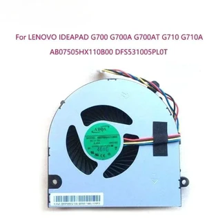 Laptop CPU Cooling Fan Replacement for Lenovo IdeaPad G700, G700A, G700AT, G710, G710A, Part Number AB07505HX110B00, DC5V 0.5A 4-Pin PWM Notebook CPU Cooler Fan Laptop CPU Cooling Fan Replacement for Lenovo IdeaPad G700, G700A, G700AT, G710, G710A, Part Number AB07505HX110B00, DC5V 0.5A 4-Pin PWM Notebook CPU Cooler Fan