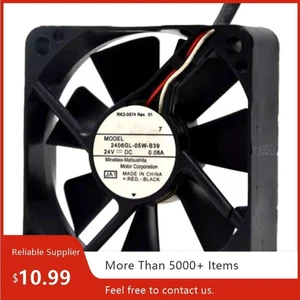 2406GL-05W-B39 60x60x15mm Industrial Axial Cooling Fan, DC24V 0.08A Dual Ball Bearing, Inverter Specific Replacement Fan for Industrial Drive, Control Cabinet and Electronic Equipment Heat Dissipation 2406GL-05W-B39 60x60x15mm Industrial Axial Cooling Fan, DC24V 0.08A Dual Ball Bearing, Inverter Specific Replacement Fan for Industrial Drive, Control Cabinet and Electronic Equipment Heat Dissipation