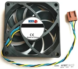 AFB0712HHB 7015 Axial Cooling Fan, 70×70×15mm 7cm DC12V 0.45A 3-Wire Version, Optional 3 or 4 Wire, Heatsink Replacement Fan for Server, Power Supply, Small Electronic Equipment Heat Dissipation AFB0712HHB 7015 Axial Cooling Fan, 70×70×15mm 7cm DC12V 0.45A 3-Wire Version, Optional 3 or 4 Wire, Heatsink Replacement Fan for Server, Power Supply, Small Electronic Equipment Heat Dissipation