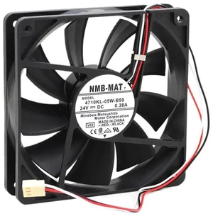 4710KL-05W-B59 12025 Axial Cooling Fan 12CM, DC24V 0.38A 3-Wire with Stop Alarm, Replacement Fan for Inverter Industrial Equipment Heat Dissipation 4710KL-05W-B59 12025 Axial Cooling Fan 12CM, DC24V 0.38A 3-Wire with Stop Alarm, Replacement Fan for Inverter Industrial Equipment Heat Dissipation