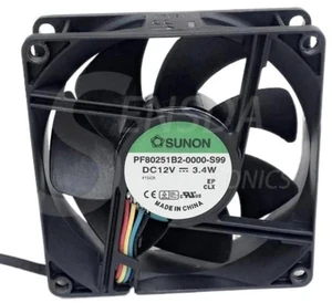 PF80251B2-0000-S99 Axial Cooling Fan 80×80×25mm 8CM, DC12V 3.4W 4-Pin PWM Temperature Control Replacement Fan for Server Cabinet Industrial Equipment Heat Dissipation PF80251B2-0000-S99 Axial Cooling Fan 80×80×25mm 8CM, DC12V 3.4W 4-Pin PWM Temperature Control Replacement Fan for Server Cabinet Industrial Equipment Heat Dissipation