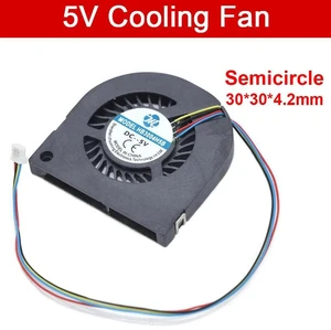 HB3004H5S HB3004H5B Semi-Circular Mini Centrifugal Blower Fan, DC5V 4-Pin PWM 30×30×4mm 30MM 3004 3003 Replacement Fan for UAV Heat Dissipation HB3004H5S HB3004H5B Semi-Circular Mini Centrifugal Blower Fan, DC5V 4-Pin PWM 30×30×4mm 30MM 3004 3003 Replacement Fan for UAV Heat Dissipation