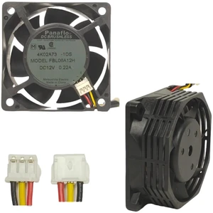 FBL06A12H Brushless DC Cooling Fan, 60x60x25mm 6025 Size DC12V 0.22A Dual Ball Bearing 4-Wire PWM Axial Fan, Replacement Cooler for Mini PC and SFF Chassis FBL06A12H Brushless DC Cooling Fan, 60x60x25mm 6025 Size DC12V 0.22A Dual Ball Bearing 4-Wire PWM Axial Fan, Replacement Cooler for Mini PC and SFF Chassis