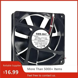 4715KL-07W-B49 12038 Axial Cooling Fan, 120×120×38mm 120mm DC48V 0.26A 118CFM High Airflow Fan Replacement for Network Communication Switch Heat Dissipation 4715KL-07W-B49 12038 Axial Cooling Fan, 120×120×38mm 120mm DC48V 0.26A 118CFM High Airflow Fan Replacement for Network Communication Switch Heat Dissipation