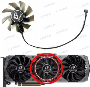 GPU Cooling Fan Replacement for MSI RTX 2070 RTX 2080 RTX 2080 Ti Graphics Card, 1 Fan / 2 Fans Optional, 4Pin PWM Video Card Cooler Fan, DC12V GPU Fan for RTX2070 RTX2080 RTX2080Ti Gaming Graphics GPU Cooling Fan Replacement for MSI RTX 2070 RTX 2080 RTX 2080 Ti Graphics Card, 1 Fan / 2 Fans Optional, 4Pin PWM Video Card Cooler Fan, DC12V GPU Fan for RTX2070 RTX2080 RTX2080Ti Gaming Graphics