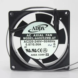 AA9252MB-AT 9225 AC Axial Cooling Fan, 92x92x25MM 9CM AC220V, Rated Current 0.07A / 0.06A, Square Cabinet Chassis Fan, Replacement Ventilation Fan for Industrial Chassis, Power Supply & Electronic AA9252MB-AT 9225 AC Axial Cooling Fan, 92x92x25MM 9CM AC220V, Rated Current 0.07A / 0.06A, Square Cabinet Chassis Fan, Replacement Ventilation Fan for Industrial Chassis, Power Supply & Electronic