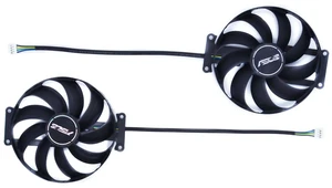 T129215SU GPU Cooling Fan with Dual Power Connectors, 4-Pin PWM Intelligent Thermostat VGA Cooler Fan DC12V, Replacement Video Card Fan, Differentiated Dual Interface GPU Heat Dissipation Repair Spare T129215SU GPU Cooling Fan with Dual Power Connectors, 4-Pin PWM Intelligent Thermostat VGA Cooler Fan DC12V, Replacement Video Card Fan, Differentiated Dual Interface GPU Heat Dissipation Repair Spare