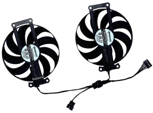 PLA09215S12H GPU Cooling Fan Set 2pcs, 4-Pin PWM VGA Cooler DC12V, Replacement Graphics Card Fan for RTX3060Ti V2 MINI OC & RTX3060 V2 12GB Mini, Video Card Heat Dissipation Repair Kit PLA09215S12H GPU Cooling Fan Set 2pcs, 4-Pin PWM VGA Cooler DC12V, Replacement Graphics Card Fan for RTX3060Ti V2 MINI OC & RTX3060 V2 12GB Mini, Video Card Heat Dissipation Repair Kit