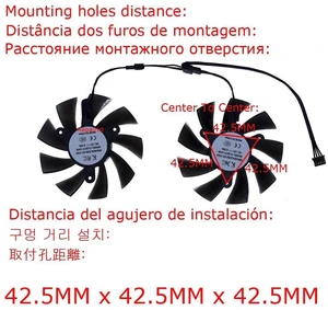 FL8015 12VB GPU Cooling Fan Set 2pcs, DC12V 4Pin PWM VGA Cooler, Replacement Graphics Card Fan for 51RISC RX580 8G GAMING & RX580 DE 8GB 2048SP, Gaming Video Card Heat Dissipation Repair Kit FL8015 12VB GPU Cooling Fan Set 2pcs, DC12V 4Pin PWM VGA Cooler, Replacement Graphics Card Fan for 51RISC RX580 8G GAMING & RX580 DE 8GB 2048SP, Gaming Video Card Heat Dissipation Repair Kit