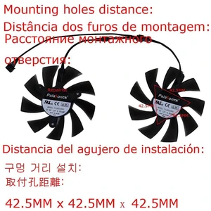 2pcs T129215SU GPU Cooling Fan Set, DC12V 4-Pin PWM VGA Cooler, Replacement Graphics Card Fan for 51RISC RX580 8G GAMING & RX580 DE 8GB 2048SP, Gaming Video Card Heat Dissipation Repair Kit 2pcs T129215SU GPU Cooling Fan Set, DC12V 4-Pin PWM VGA Cooler, Replacement Graphics Card Fan for 51RISC RX580 8G GAMING & RX580 DE 8GB 2048SP, Gaming Video Card Heat Dissipation Repair Kit