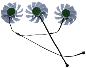 3pcs T128015SU GPU Cooling Fan Set, DC12V 4-Pin PWM VGA Cooler, Replacement Graphics Card Fan for GeForce RTX3070 & RTX3070Ti VISION OC 8G White Edition, Gaming Video Card Heat Dissipation Repair Kit 3pcs T128015SU GPU Cooling Fan Set, DC12V 4-Pin PWM VGA Cooler, Replacement Graphics Card Fan for GeForce RTX3070 & RTX3070Ti VISION OC 8G White Edition, Gaming Video Card Heat Dissipation Repair Kit