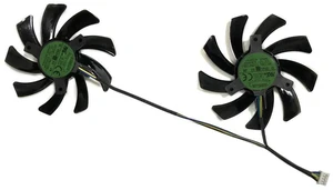 2Pcs/Set T129215BU GPU Cooling Fan, Replacement VGA Graphics Card Cooler for GALAKURO RD RX6600, RX 6600XT, RX 6700 XT Video Card, High Airflow Quiet GPU Fan Replacement Parts 2Pcs/Set T129215BU GPU Cooling Fan, Replacement VGA Graphics Card Cooler for GALAKURO RD RX6600, RX 6600XT, RX 6700 XT Video Card, High Airflow Quiet GPU Fan Replacement Parts