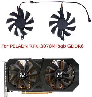 2Pcs/Set XY-D09015B GPU Cooling Fan, Replacement VGA Graphics Card Cooler for RTX 3070M 8GB GDDR6 Video Card, High Airflow Quiet GPU Cooler Replacement Parts 2Pcs/Set XY-D09015B GPU Cooling Fan, Replacement VGA Graphics Card Cooler for RTX 3070M 8GB GDDR6 Video Card, High Airflow Quiet GPU Cooler Replacement Parts