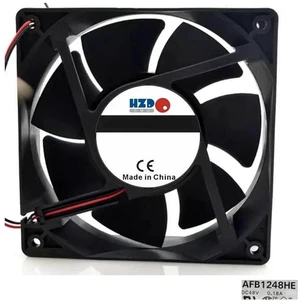 AFB1248HE-R00 Axial Cooling Fan, 12038 12CM DC 48V 0.18A 2-Wire Fan 120x120x38mm, High Airflow Inverter Replacement Cooler for Industrial Cabinet, Server and Power Equipment Heat Dissipation AFB1248HE-R00 Axial Cooling Fan, 12038 12CM DC 48V 0.18A 2-Wire Fan 120x120x38mm, High Airflow Inverter Replacement Cooler for Industrial Cabinet, Server and Power Equipment Heat Dissipation