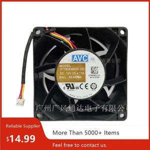 80x80x38mm 8038 High Speed PWM Axial Cooling Fan DYTB0838B2G, DC12V 4.5A Dual Ball Bearing Replacement Fan for Server, Industrial Cabinet, High Power Equipment Heat Dissipation 80x80x38mm 8038 High Speed PWM Axial Cooling Fan DYTB0838B2G, DC12V 4.5A Dual Ball Bearing Replacement Fan for Server, Industrial Cabinet, High Power Equipment Heat Dissipation