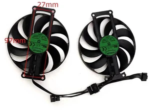 2 Pack Graphics Card Cooling Fans T129215SU, Replacement VGA Cooler Fan Set for RTX 3060Ti V2 MINI OC and RTX 3060 V2 12GB Mini Graphics Cards, GPU Heat Dissipation Repair Spare Parts 2 Pack Graphics Card Cooling Fans T129215SU, Replacement VGA Cooler Fan Set for RTX 3060Ti V2 MINI OC and RTX 3060 V2 12GB Mini Graphics Cards, GPU Heat Dissipation Repair Spare Parts