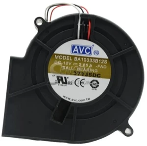 97x94x33mm 9733 DC Centrifugal Blower Fan BA10033B12S, DC12V 2.85A Ball Bearing High Speed Server Fan for Industrial Cabinet Heat Dissipation 97x94x33mm 9733 DC Centrifugal Blower Fan BA10033B12S, DC12V 2.85A Ball Bearing High Speed Server Fan for Industrial Cabinet Heat Dissipation