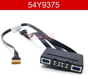 PCIe to USB 3.0 Front Panel Cable Adapter 54Y9374, 54Y9910, 04X2744, 54Y9375, with HD Audio I/O for Lenovo ThinkCentre Desktop Front I/O Replacement PCIe to USB 3.0 Front Panel Cable Adapter 54Y9374, 54Y9910, 04X2744, 54Y9375, with HD Audio I/O for Lenovo ThinkCentre Desktop Front I/O Replacement