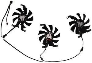 GPU Cooling Fan T128015SM CF8015H12S, Replacement VGA Cooler for XFX RX6650XT, RX6600XT, RX6600 XT Overseas Edition 8G V2 OC Desktop Graphics Card Heat Dissipation Repair GPU Cooling Fan T128015SM CF8015H12S, Replacement VGA Cooler for XFX RX6650XT, RX6600XT, RX6600 XT Overseas Edition 8G V2 OC Desktop Graphics Card Heat Dissipation Repair
