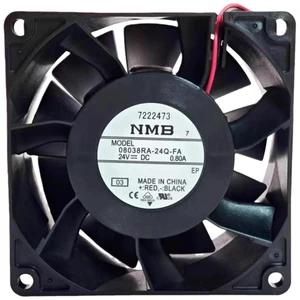 80x80x38mm DC24V High Speed Axial Cooling Fan 08038RA-24Q-FA, 0.80A, 91.8CFM, 6500RPM Heavy Duty Replacement Fan for Inverters, Industrial Power Equipment Heat Dissipation Repair 80x80x38mm DC24V High Speed Axial Cooling Fan 08038RA-24Q-FA, 0.80A, 91.8CFM, 6500RPM Heavy Duty Replacement Fan for Inverters, Industrial Power Equipment Heat Dissipation Repair