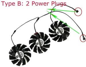 1 Set PLA09215 Type B GPU Cooling Fan PLA09215S12H 82mm, Replacement VGA Cooler for GV-N3070OC RTX3070 RTX3070 OC Rev.2.0 Desktop Graphics Card Heat Dissipation Repair Spare Part 1 Set PLA09215 Type B GPU Cooling Fan PLA09215S12H 82mm, Replacement VGA Cooler for GV-N3070OC RTX3070 RTX3070 OC Rev.2.0 Desktop Graphics Card Heat Dissipation Repair Spare Part