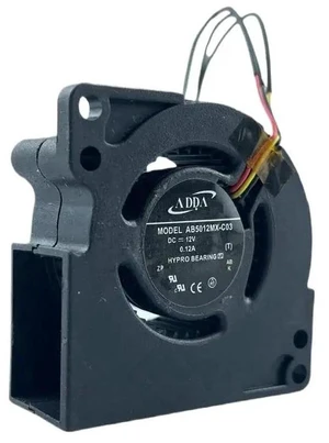AB5012MX-C03 50x50x20mm DC 12V 0.12A Hydraulic Bearing 3-Pin Turbine Blower Fan, Replacement Cooling Fan for Projector, Small Appliance, Industrial Equipment AB5012MX-C03 50x50x20mm DC 12V 0.12A Hydraulic Bearing 3-Pin Turbine Blower Fan, Replacement Cooling Fan for Projector, Small Appliance, Industrial Equipment