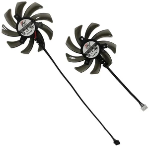 2 Pcs/Set TH9210S2H GPU VGA Cooling Fans, Replacement Graphics Card Fan Kit for RTX 2060 SUPER STORM X DUAL, GTX 1660 Ti, 9mm Plug Video Card Cooler Repair Parts for Gaming GPU Heat Dissipation 2 Pcs/Set TH9210S2H GPU VGA Cooling Fans, Replacement Graphics Card Fan Kit for RTX 2060 SUPER STORM X DUAL, GTX 1660 Ti, 9mm Plug Video Card Cooler Repair Parts for Gaming GPU Heat Dissipation