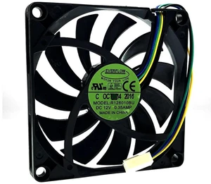R128010BU 80x80x10mm 8CM Ultra Thin DC 12V 0.35A 3900RPM 4-Wire PWM Axial Cooling Fan, Dual Ball Bearing High Speed Replacement Fan for CPU Cooler, Server, Industrial Equipment Heat Dissipation Repair R128010BU 80x80x10mm 8CM Ultra Thin DC 12V 0.35A 3900RPM 4-Wire PWM Axial Cooling Fan, Dual Ball Bearing High Speed Replacement Fan for CPU Cooler, Server, Industrial Equipment Heat Dissipation Repair