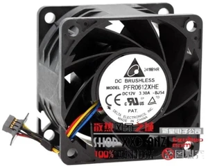 PFR0612XHE 60x60x38mm 6038 DC 12V 3.30A High Airflow High Speed Axial Cooling Fan, Heavy Duty 6CM Ball Bearing Replacement Fan for Server Chassis, Industrial Cabinet, High Power Equipment Heat PFR0612XHE 60x60x38mm 6038 DC 12V 3.30A High Airflow High Speed Axial Cooling Fan, Heavy Duty 6CM Ball Bearing Replacement Fan for Server Chassis, Industrial Cabinet, High Power Equipment Heat