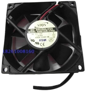 AD0812UB-A70GL 80x80x25mm 8CM DC 12V 0.30A 2-Wire Axial Cooling Fan, 8025 High Airflow Replacement Fan for Power Supply, Inverter, Industrial Cabinet, Electronic Equipment Heat Dissipation Repair Part AD0812UB-A70GL 80x80x25mm 8CM DC 12V 0.30A 2-Wire Axial Cooling Fan, 8025 High Airflow Replacement Fan for Power Supply, Inverter, Industrial Cabinet, Electronic Equipment Heat Dissipation Repair Part